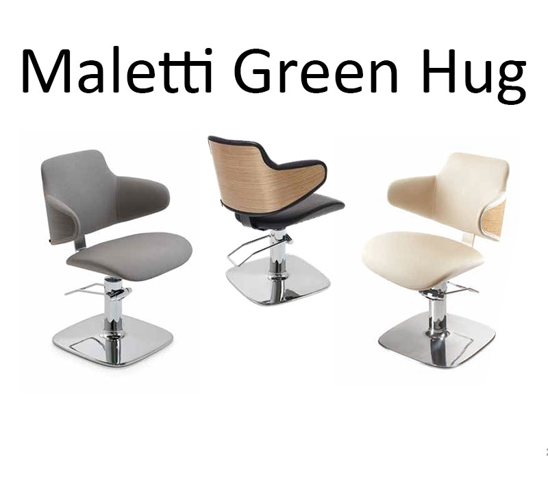 Maletti Green Hug Friseurstuhl in unterschiedlichem Design Maletti Green Hug Friseurstuhl